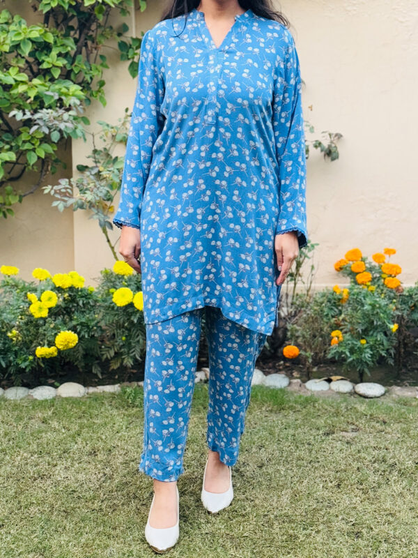2 piece printed suit