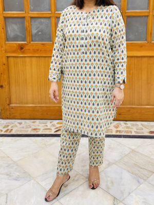 2 Piece Printed Suit