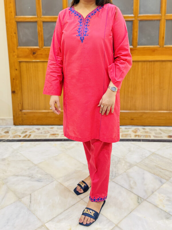 2 piece Embroidered Suit